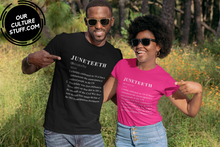 Load image into Gallery viewer, Juneteenth definition Short-Sleeve Unisex T-Shirt