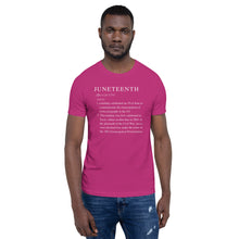 Load image into Gallery viewer, Juneteenth definition Short-Sleeve Unisex T-Shirt