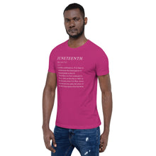 Load image into Gallery viewer, Juneteenth definition Short-Sleeve Unisex T-Shirt
