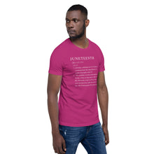 Load image into Gallery viewer, Juneteenth definition Short-Sleeve Unisex T-Shirt