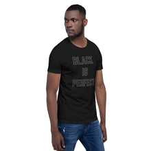 Load image into Gallery viewer, Short-Sleeve Black is Perfect Unisex T-Shirt