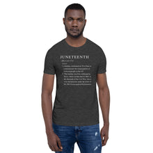 Load image into Gallery viewer, Juneteenth definition Short-Sleeve Unisex T-Shirt