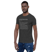 Load image into Gallery viewer, Juneteenth definition Short-Sleeve Unisex T-Shirt