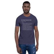 Load image into Gallery viewer, Juneteenth definition Short-Sleeve Unisex T-Shirt