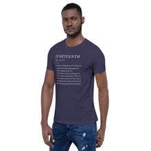Load image into Gallery viewer, Juneteenth definition Short-Sleeve Unisex T-Shirt