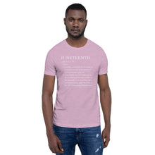Load image into Gallery viewer, Juneteenth definition Short-Sleeve Unisex T-Shirt
