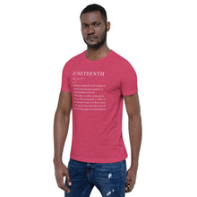 Load image into Gallery viewer, Juneteenth definition Short-Sleeve Unisex T-Shirt