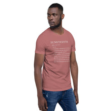 Load image into Gallery viewer, Juneteenth definition Short-Sleeve Unisex T-Shirt