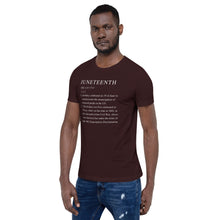 Load image into Gallery viewer, Juneteenth definition Short-Sleeve Unisex T-Shirt