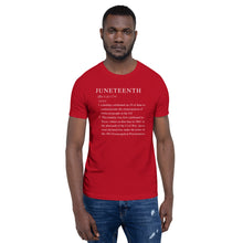 Load image into Gallery viewer, Juneteenth definition Short-Sleeve Unisex T-Shirt