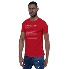 Load image into Gallery viewer, Juneteenth definition Short-Sleeve Unisex T-Shirt