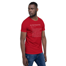 Load image into Gallery viewer, Juneteenth definition Short-Sleeve Unisex T-Shirt