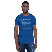Load image into Gallery viewer, Juneteenth definition Short-Sleeve Unisex T-Shirt