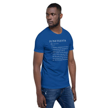 Load image into Gallery viewer, Juneteenth definition Short-Sleeve Unisex T-Shirt