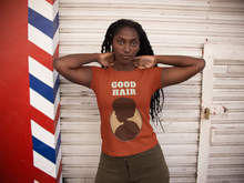 Load image into Gallery viewer, Ladies' short sleeve Good Hair t-shirt