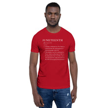 Load image into Gallery viewer, Juneteenth definition Short-Sleeve Unisex T-Shirt
